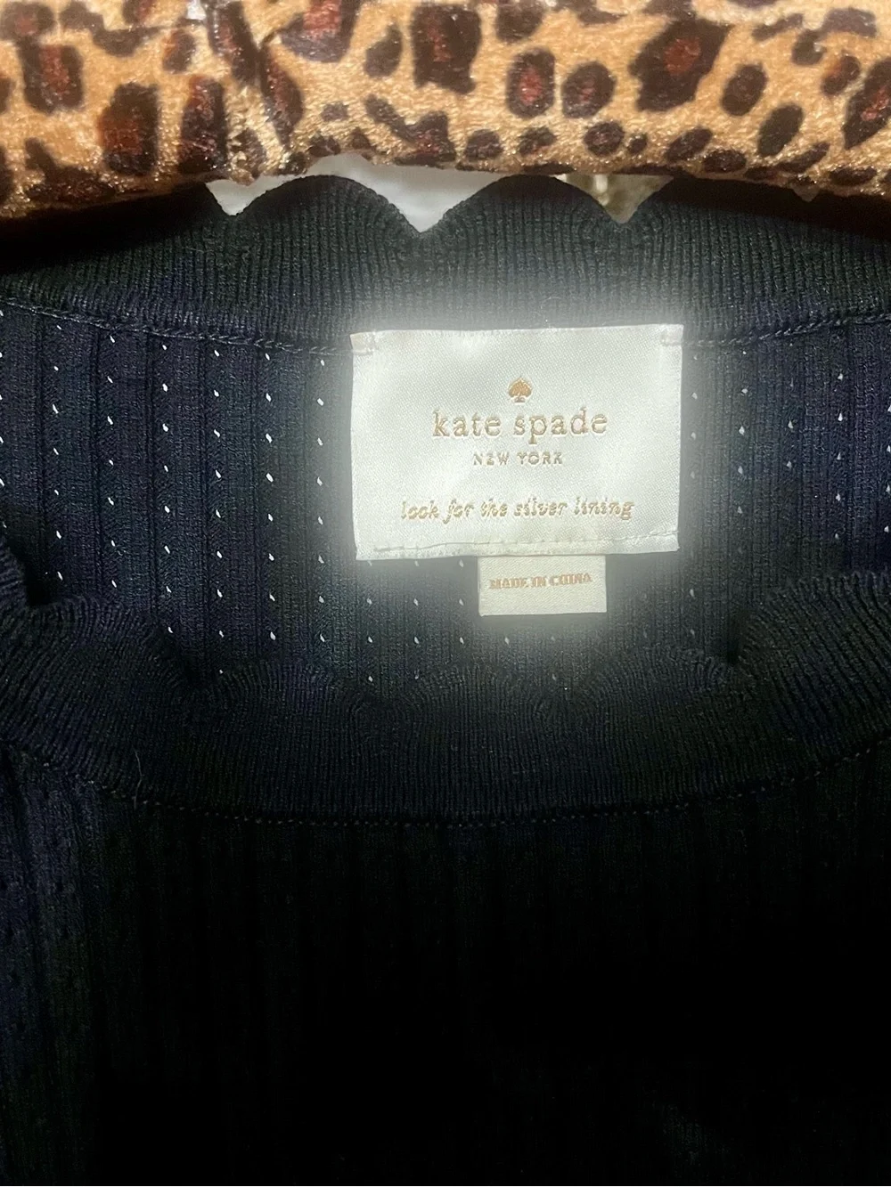 kate spade scalloped fit & flare knit dress Sz 8 Pd $349